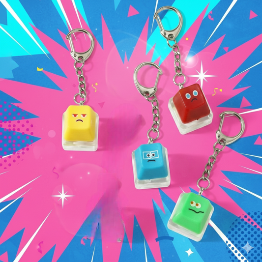 Llavero teclado antiestrés divertido