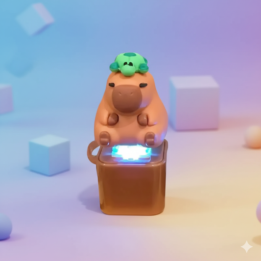 Llavero de Capibara Kawaii –  Ligero y Resistente.