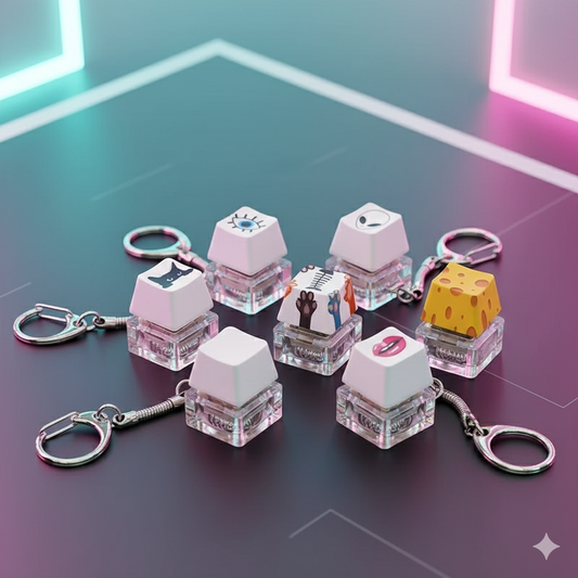 Llavero Personalizable de Un Solo Botón – Más de 25 Diseños Divertidos.