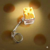 llaveros graciosos forma de queso