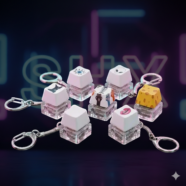 Llavero Personalizable de Un Solo Botón – Más de 25 Diseños Divertidos.