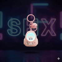 Llavero de Gato Kawaii con Luz