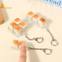 Llavero Teclado Pan Creativo | Juguete Antiestrés Fidget Keychain