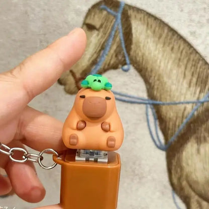 Llavero de Capibara Kawaii –  Ligero y Resistente.