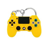 Llaveros SHX control de videojuego amarillo, diseño gamer y creativo para llavero original