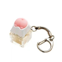 Llavero Teclado Huella de Gato – Keycap Kawaii con Clic Relajante.