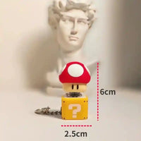 Llavero Mario Bloque ? con Seta | Llavero Gamer con Luz y Sonidos