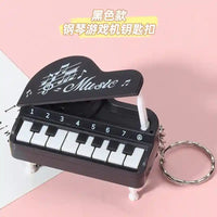 Llavero original mini piano de cola negro, creativo y divertido de Llaveros SHX.