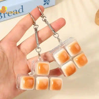 Llavero Teclado Pan Creativo | Juguete Antiestrés Fidget Keychain