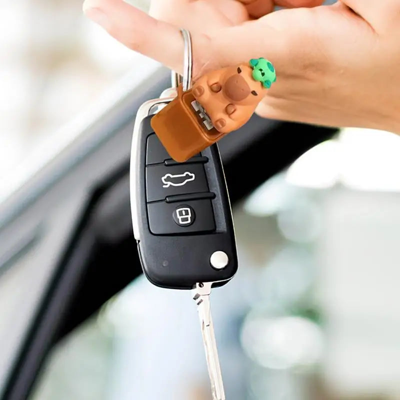 Llavero de Capibara Kawaii –  Ligero y Resistente.